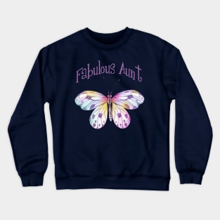 Fabulous Aunt Butterfly Crewneck Sweatshirt